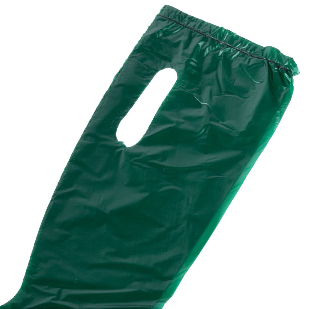 Green Color Grocery Shopping Bags , Plastic Tee Shirt Bags Environmental Friendly