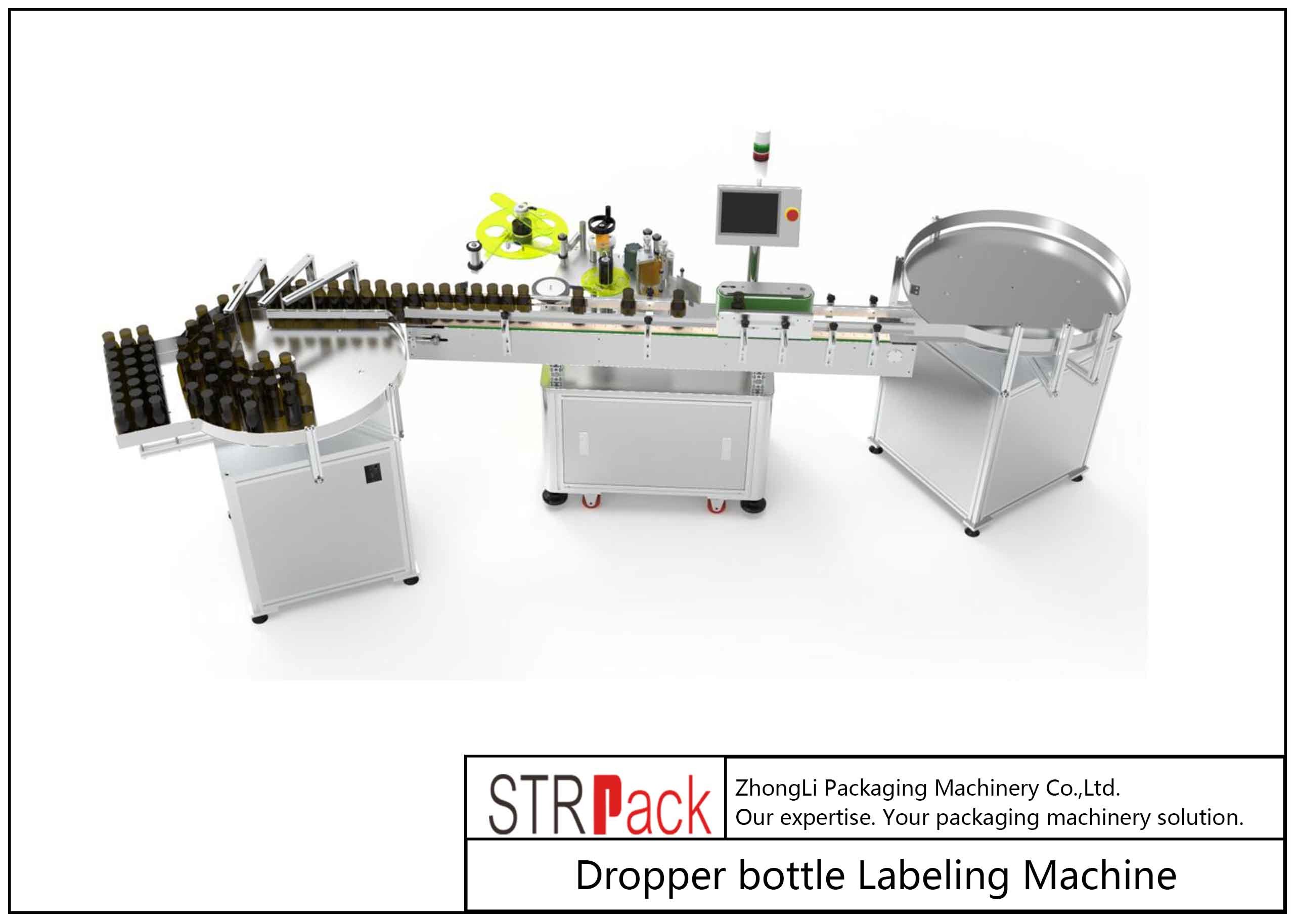 High Automation Bottle Labeling Machines Multi Directional Durable