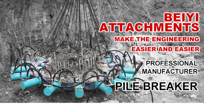 BYMK-180S 20-30T Excavator Hydraulic Pile Breaker for your piles construction From China