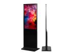 Portable Floor Standing LCD Poster Digital Signage Indoor LCD Kiosk For Shopping