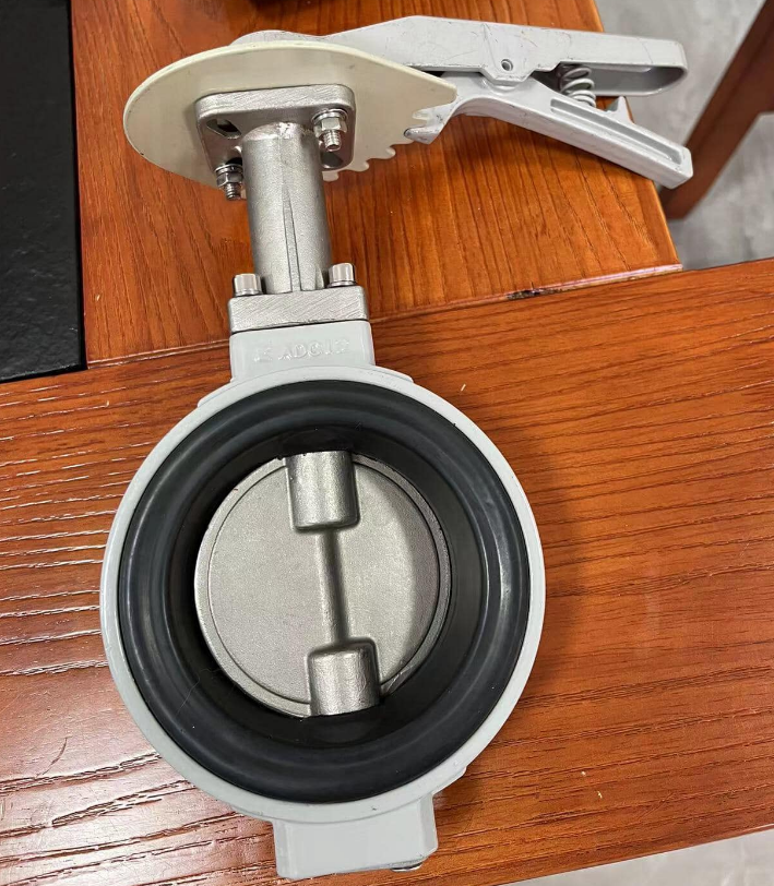 EPDM PTFE Sealing Aluminium Alloy Body Wafer Butterfly Valve for Corrosion Resistance