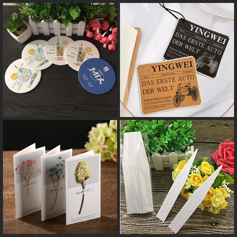 800um Natural White Drink Coaster Paper Perfume Board 700 x 500mm