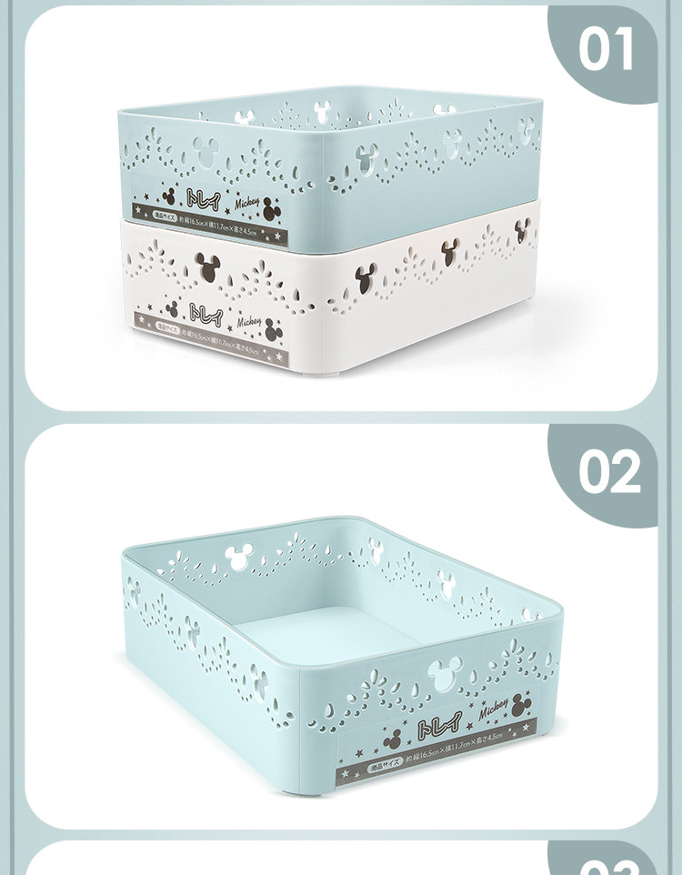 Mickey Mouse hollow-out pattern Reusable Plastic storage box food containers