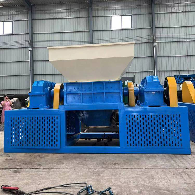 Automatic Double Shaft Shredder Rubber Tire Film Machine Shredder Price