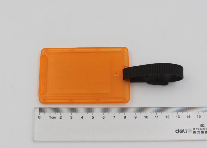 Double - Sided Custom Plastic Luggage Tags Label Name Or Address CE ROHS