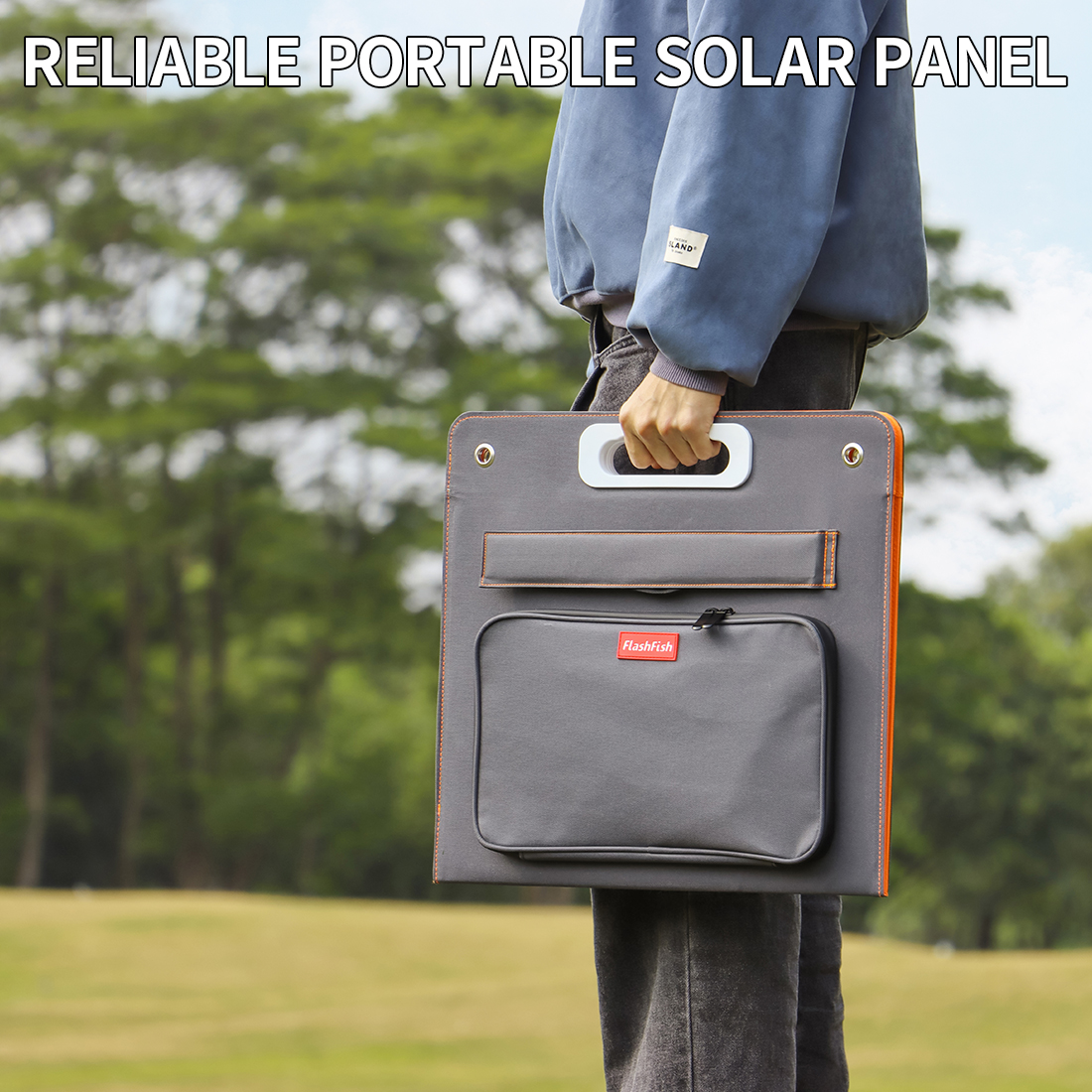 Mono Portable Foldable Solar Panel 60W 100W 120W 166mmx166mm Cell Size for Outdoor Camping
