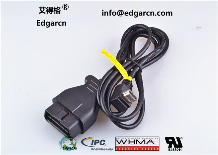 Velhcle Wire Harness Obd Diagnostic Cable J1962 With 16 Pin Injection Plug