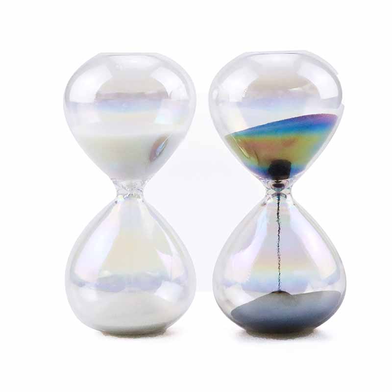 OEM ODM Glass Hourglass Sandtimer 5/10/15 Minutes Contemporary Style