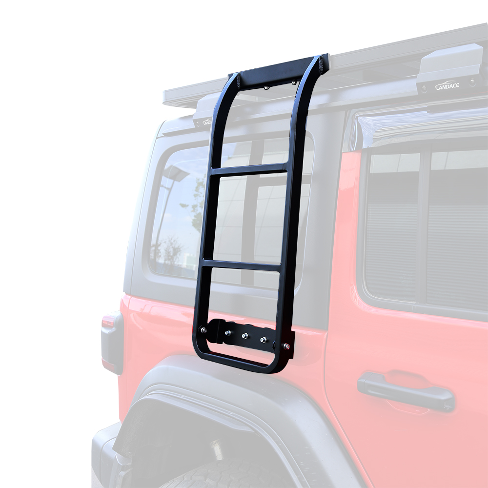 Side Ladder Retrofit Kit for Jeep Wrangler JL JK Easy Installation and Roof Placement