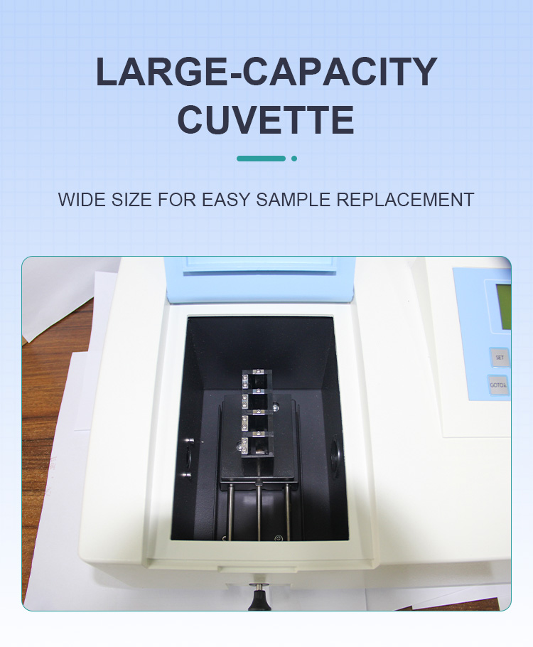 Portable Single Beam Vis Spectrophotometer V1200 with Wavelength Range 325-1100nm
