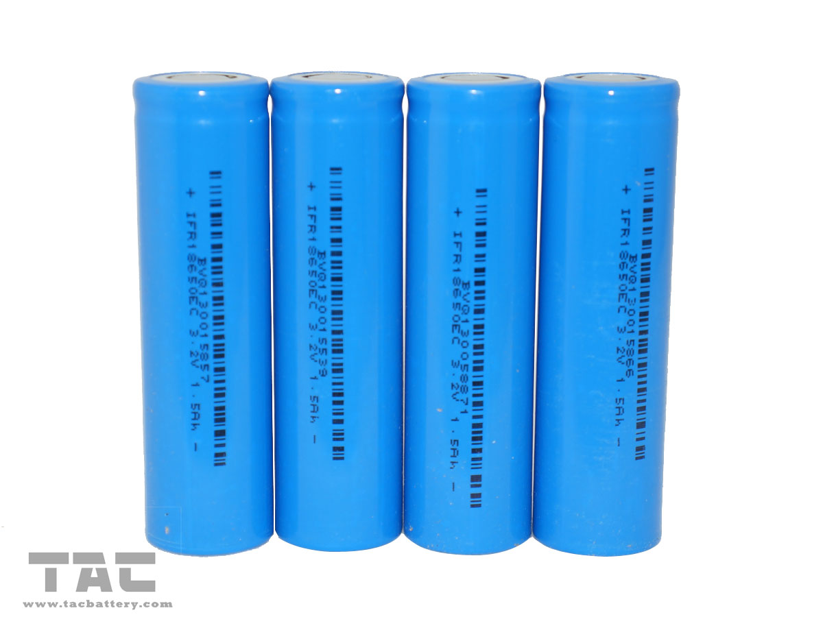 Lithium battery IFR18650 3.2V LiFePO4 Battery 1400mAh For Flashlight