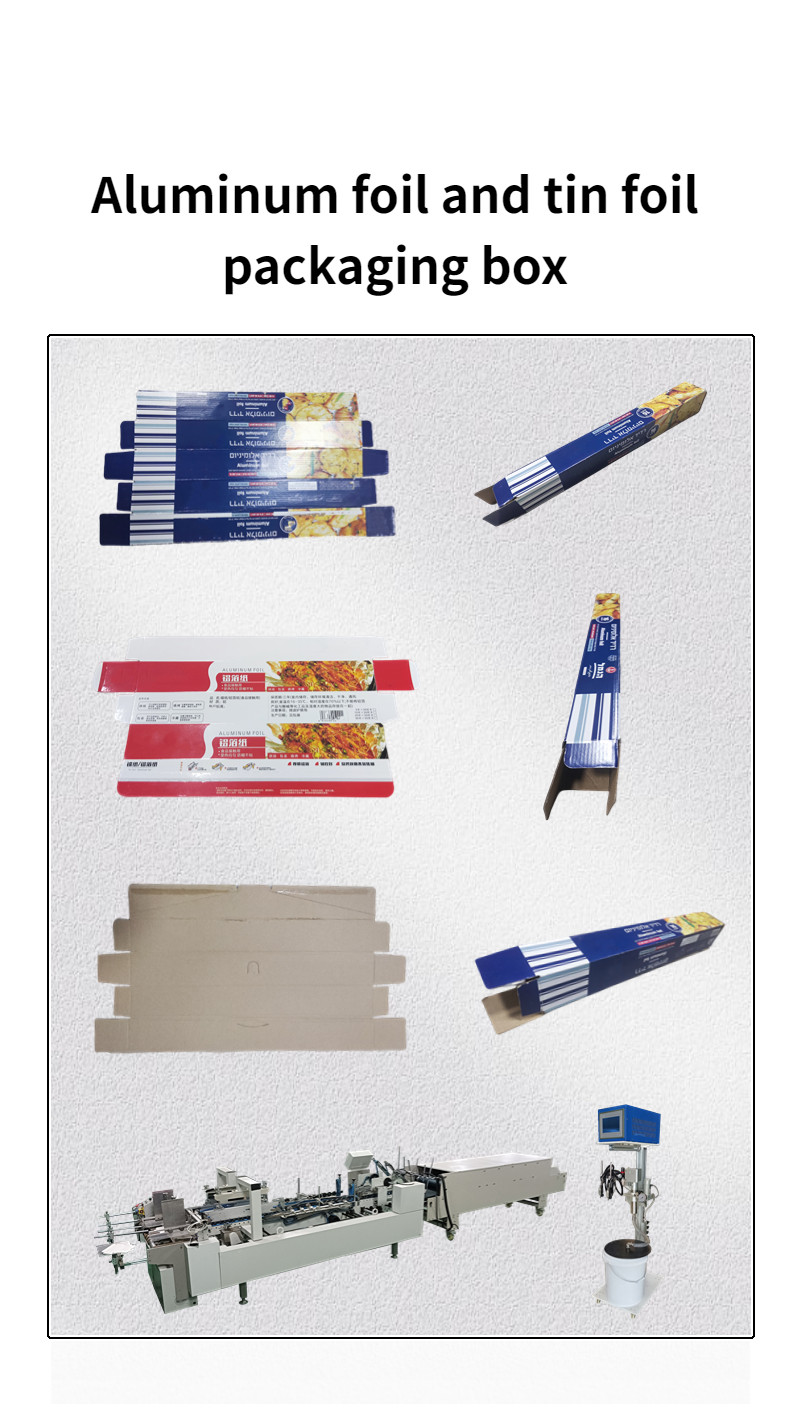 Convenient CQT-800 Aluminum Foil and Tin Foil Packaging Box Folding Gluing Machinery