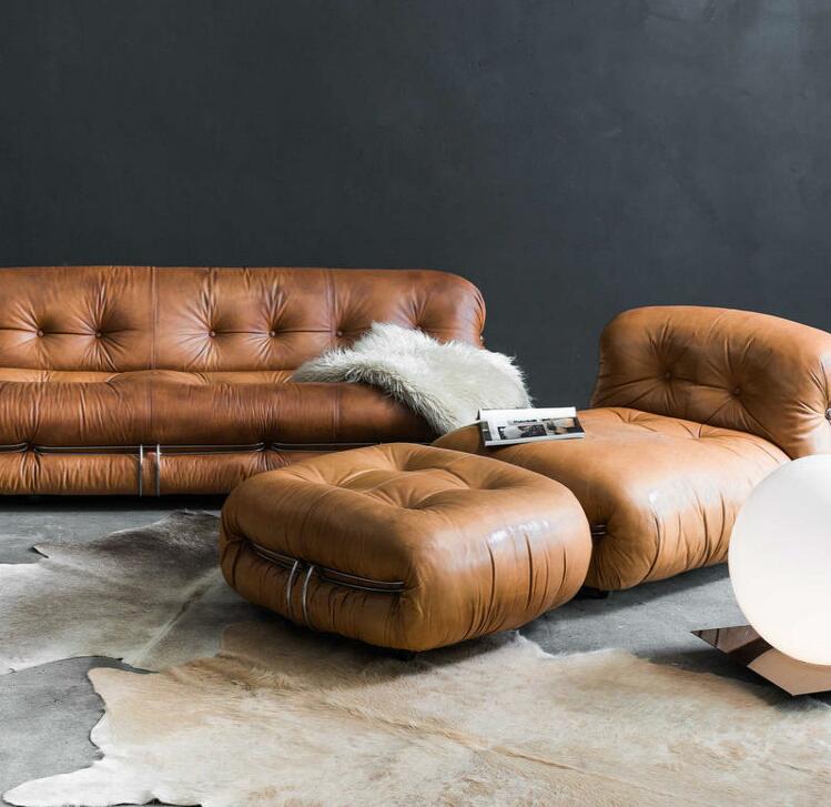 Modern Nordic Luxury Velvet Fabric Living Accent Sofa Chair Cashmere Fabric Italian Design Leisure Lounge Sofa Set