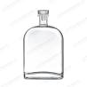 Buy cheap 500 Ml 16 Oz Clear Spirit Glass Bottles With Cork Lids And Seal Shrink Capsules from wholesalers
