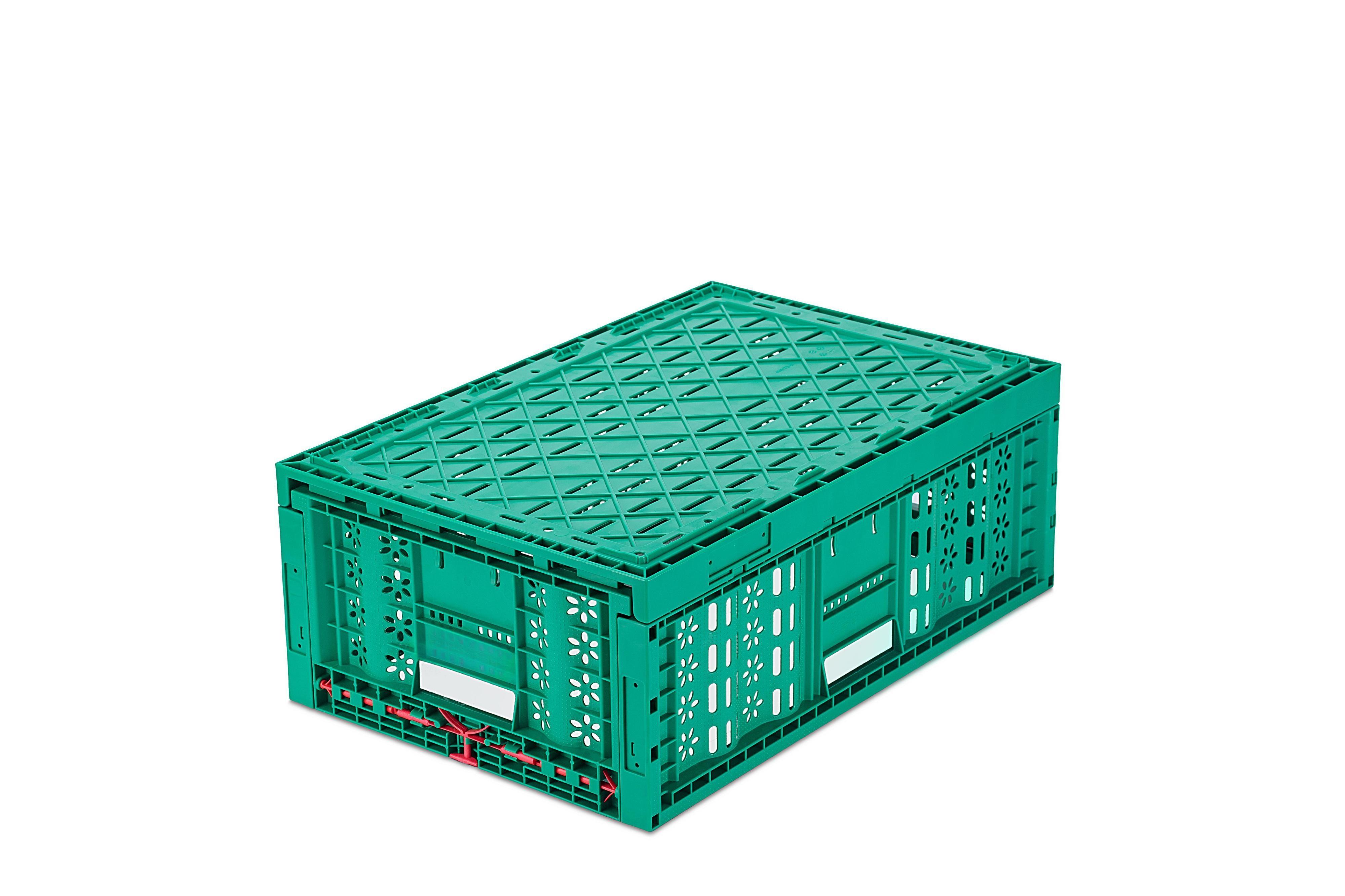 Collapsible Storage Basket with Customized Color Foldable PP Stackable Foldable Box