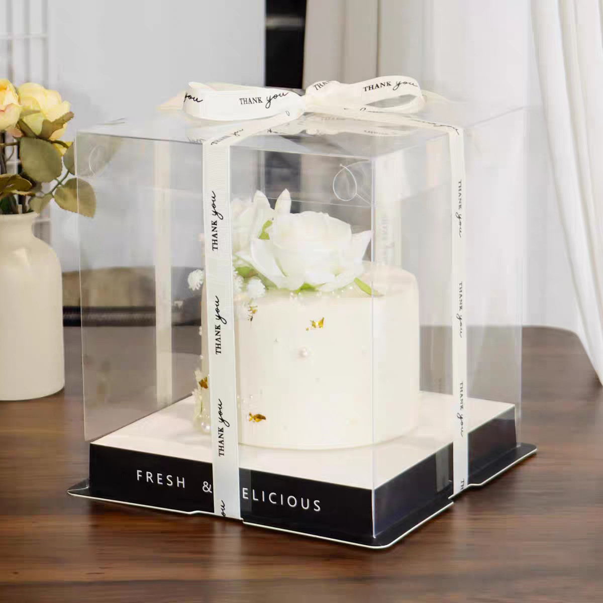 Customizable Large Cake Boxes with Matt Lamination and Offset Printing Packaging