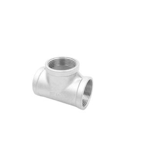 Water Pipe Equal Tee with CF8 Pipe Fittings and BSPT Thread