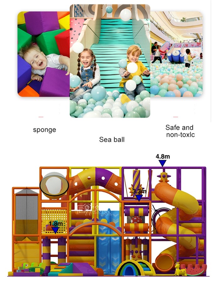 Amusement Park Kids Funny Soft Play Maze Gym Indoor Soft Child Playground Equipment