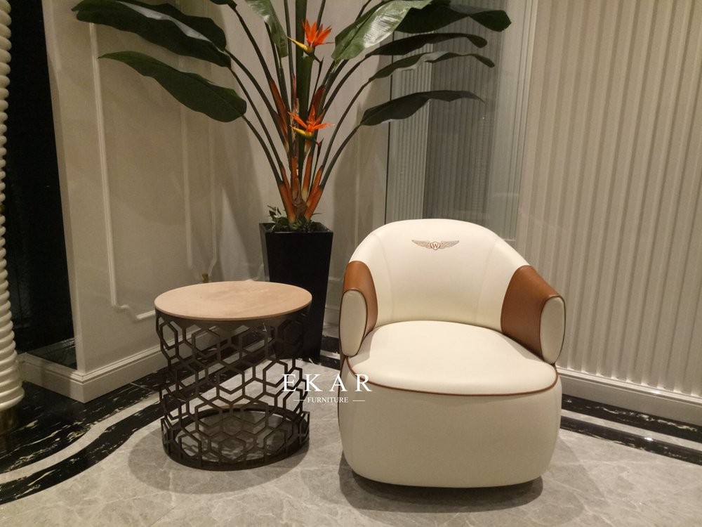Modern Luxury Design Leather Living Room Leisure Arm Chair W005SF11