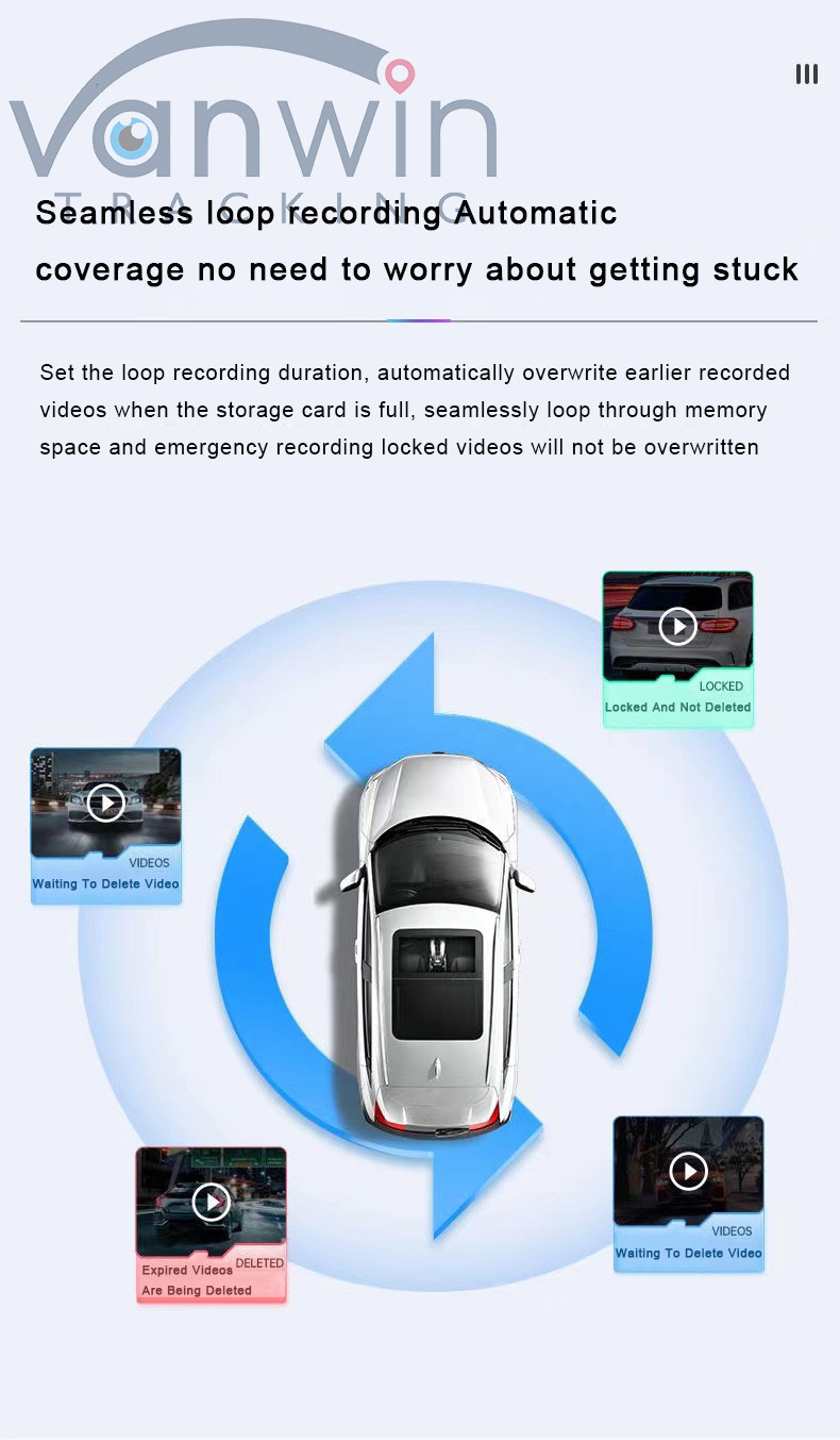 High Definition Night Vision 4K 1080P Driving Recorder Wireless WiFi Connection