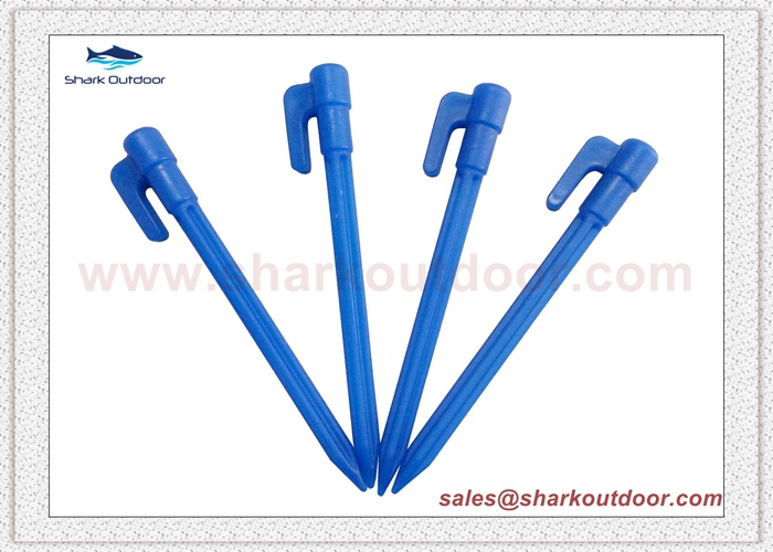 High quality PP or ABS plastic tent peg from professional factory  6 in.