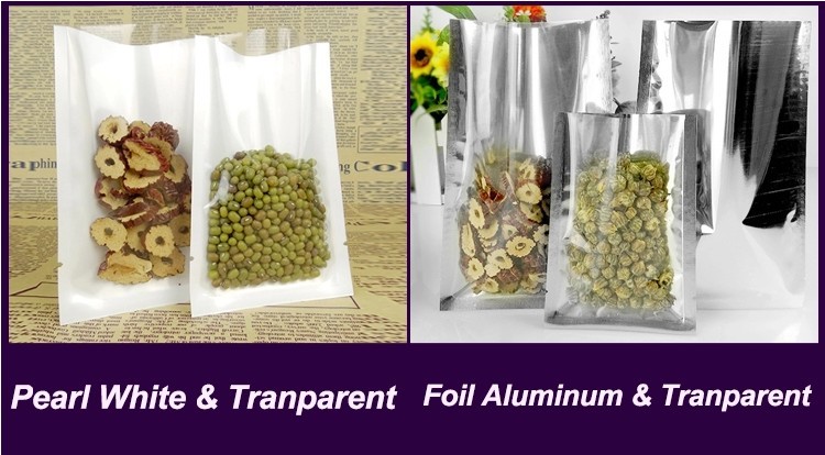 3 Side Seal Plastic Vaccum Clear OPP Bag For Ready Food Packing