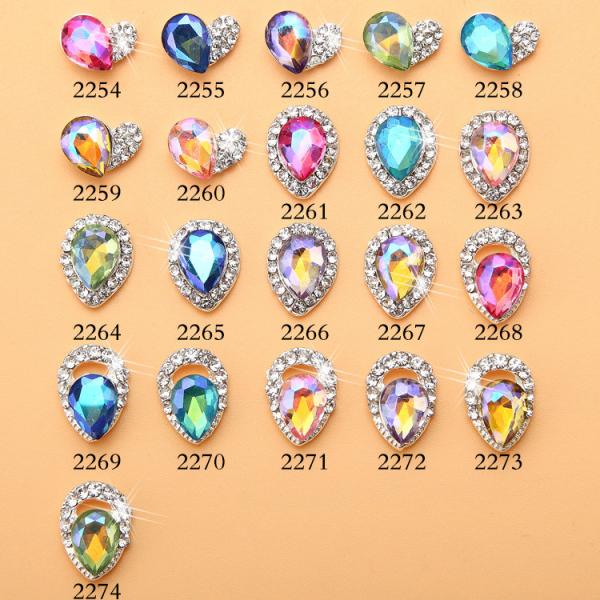 Hot NEW Wholesale Alloy Jewelry 3D Nail Art Jewelry Nail rhinestones Sticker