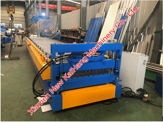550Mpa 0.2mm Prepainted Roof Panel Roll Forming Machine