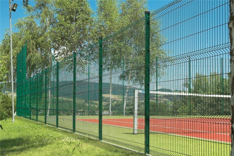 1.23m 3mm Out Diameter 3d Welded Wire Mesh Fence Powder Coated