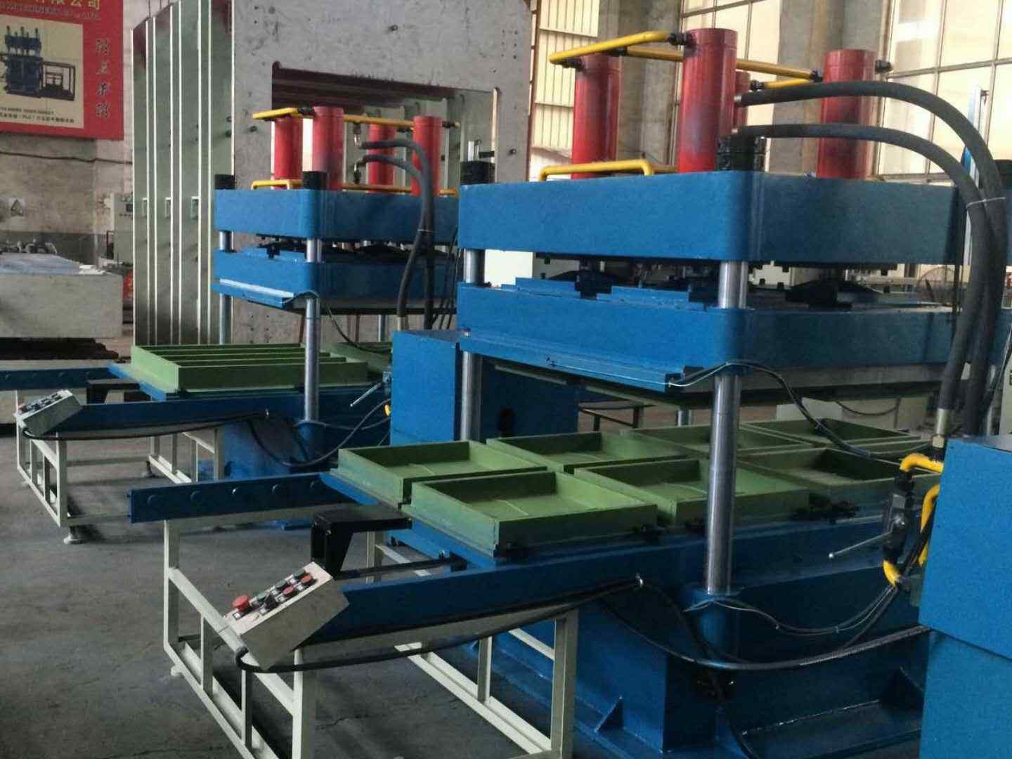 Gym Rubber Floor Tiles Making Machine Plate Vulcanizing Press 5.5KW