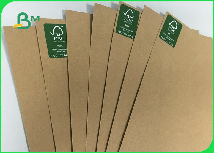 110gsm to 120gsm Recycled Brown Kraft Liner Paper Board Sheet FDA EU FSC