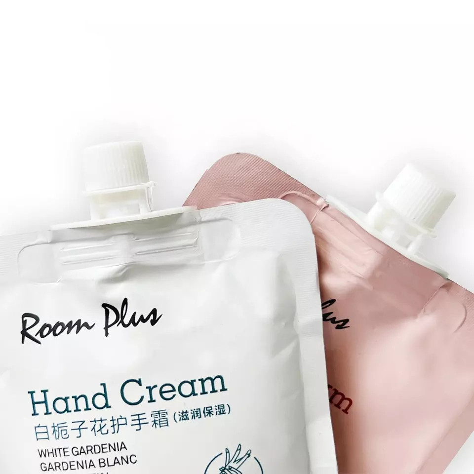 Cosmetic Hand Cream Spout Sachet For Shampoo Conditioner Packaging