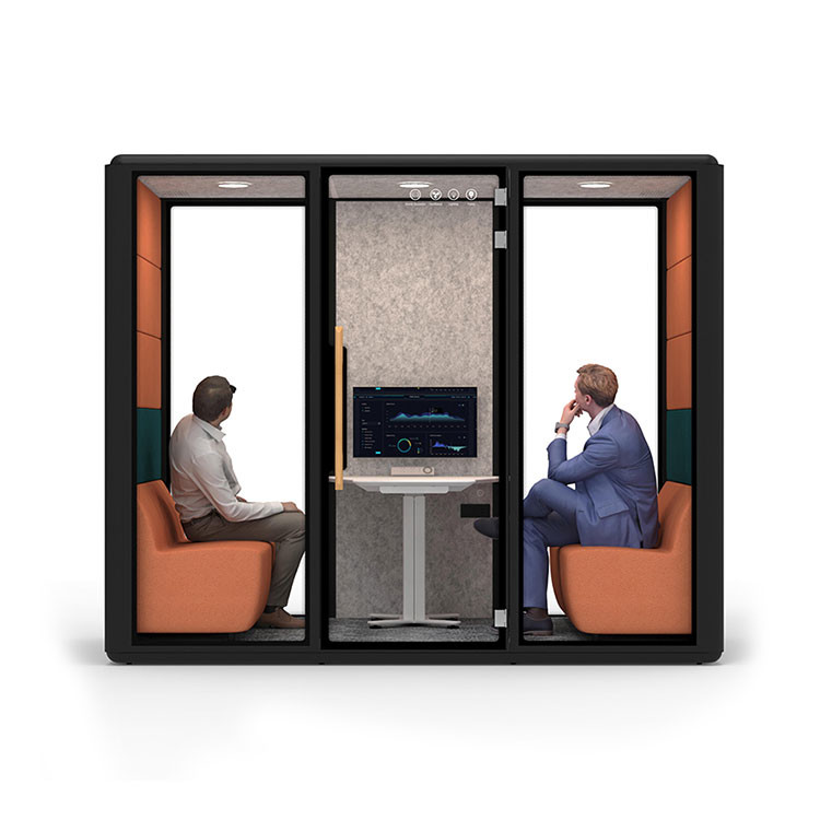 81.6 Inch Glass Soundproof Phone Booth Room 2300HMM Eco Friendly