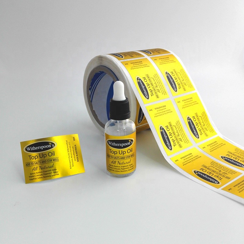 PMS Vinyl Self Adhesive Sticker Labels With Spot UV Printing