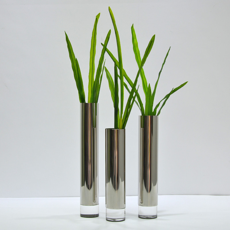 OEM ODM Stainless Steel Flowerpot Waterproof Large Metal Garden Containers