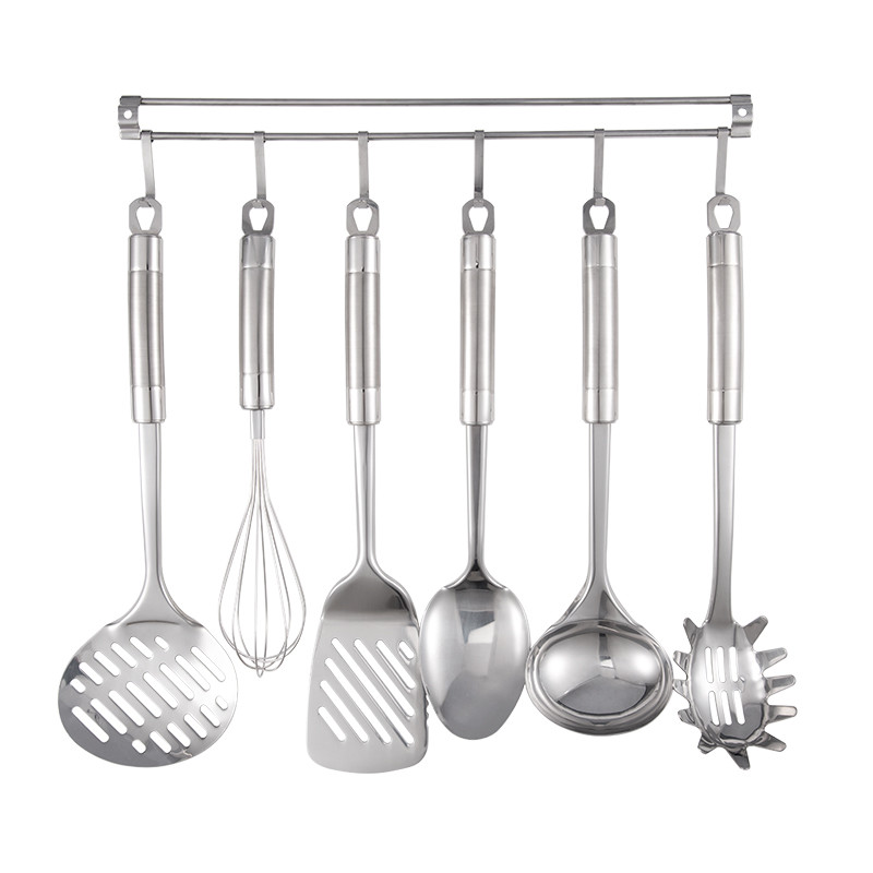 OEM Kitchenware Cooking tools custom accessories with stainless steel holder ladle spoon turner