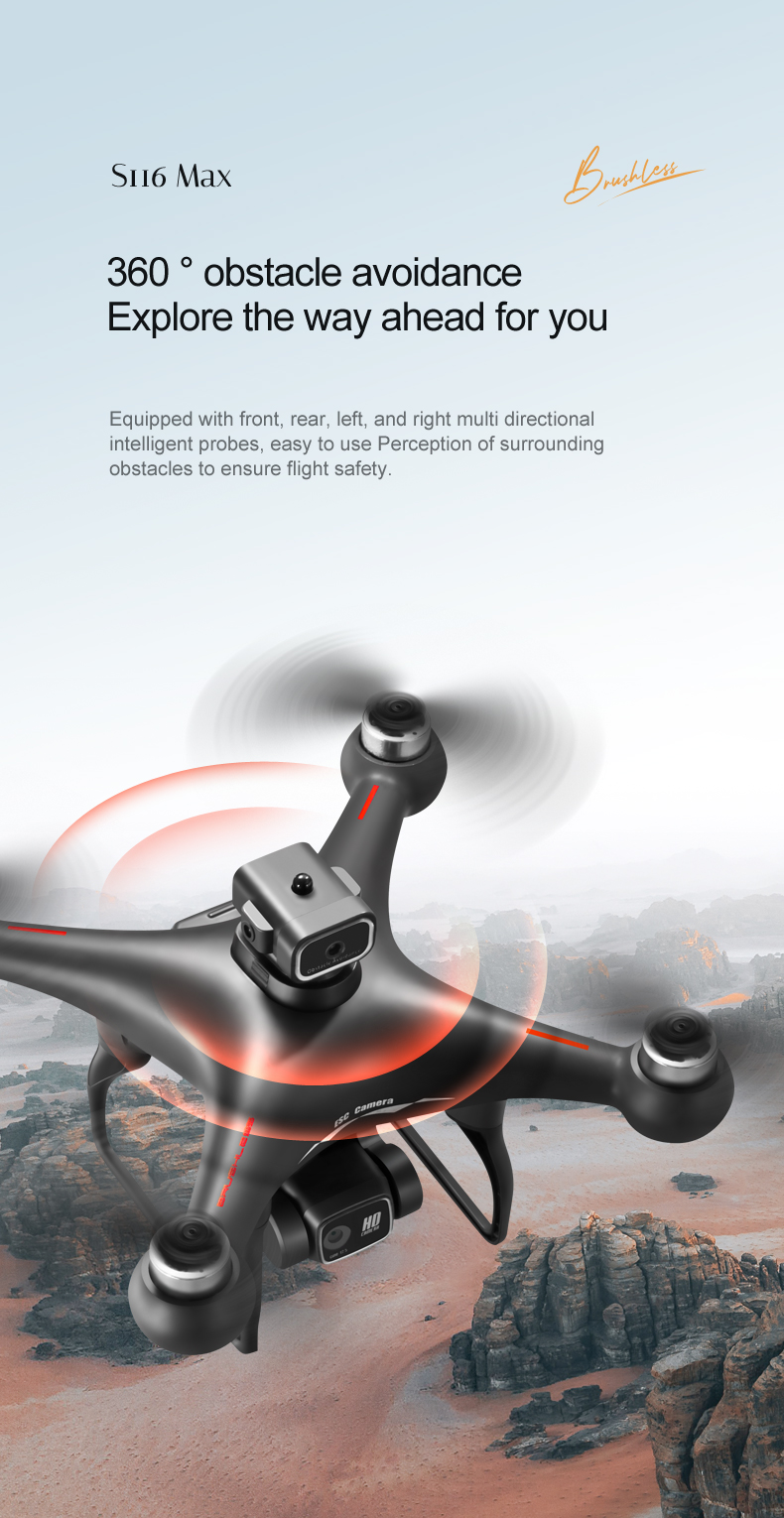15 Mins Flight Time Professional Fpv RC Quadcopter with HD Dual Camera 2.4G Wifi Obstacle Avoidance and APP Remote Control