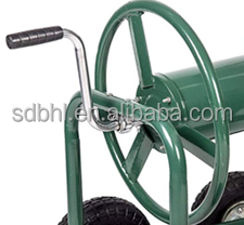 Stainless Steel Garden Hose Storage Reel 4 Wheel Customized Easy Operation