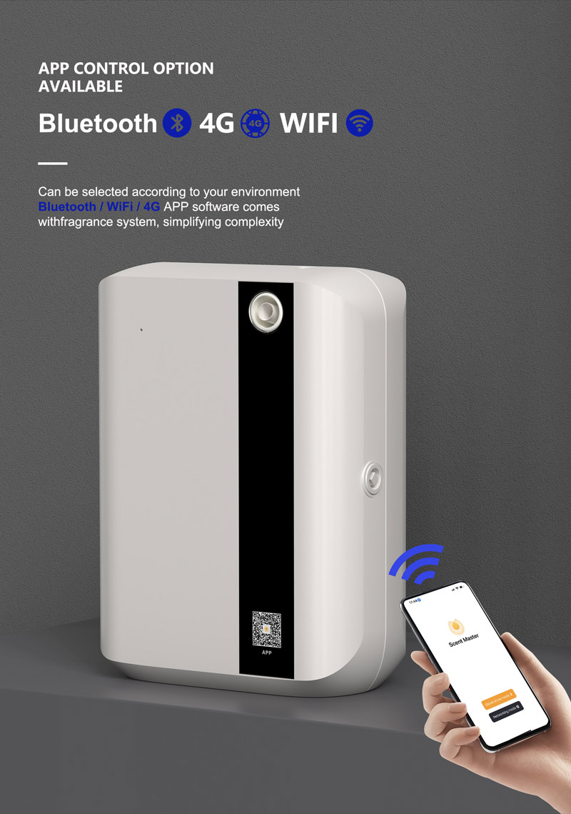 HOMEFISH 500ml Smart Scent Air Machine HVAC Oil Diffuser DC 12V