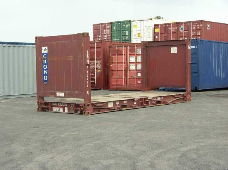 Corten Steel 20ft 40ft Used Flat Rack Containers Second Hand Floor Plywood or Steel