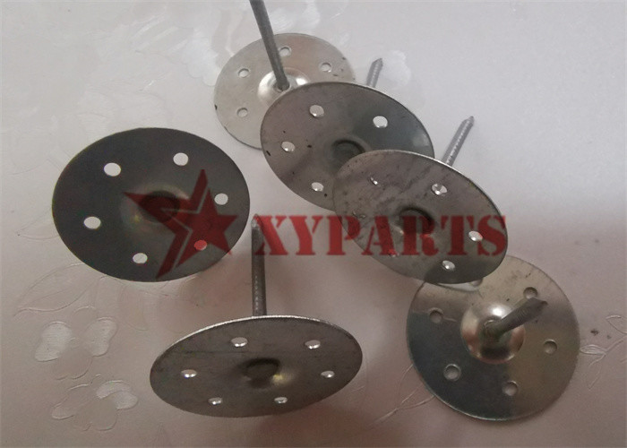 M3*75 Mm Galvanized Marine Insulation Pins With 40mm Dia Perforated Disc Base