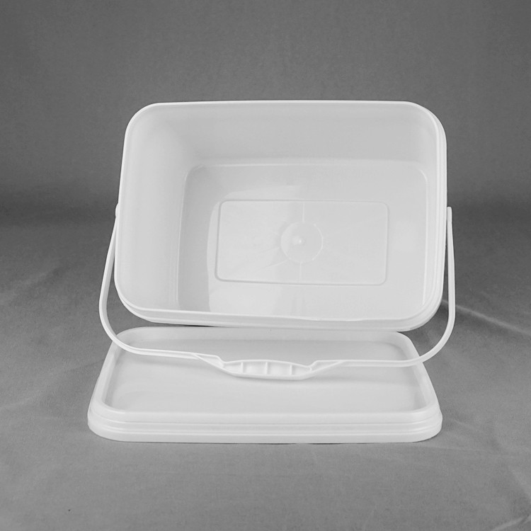 ISO9001 10L Square Plastic Bucket Square Plastic Pails For Wedding Cakes