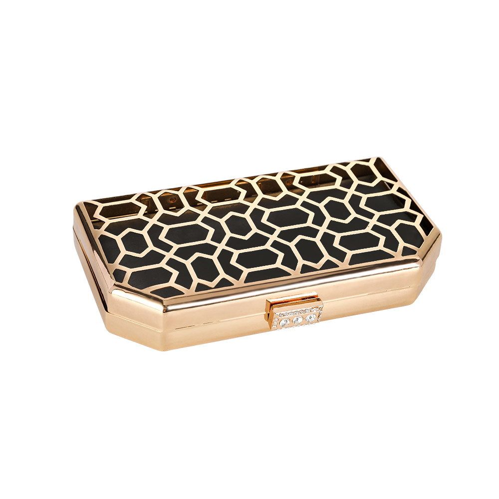 250g Trellis Hollow Out Clutch Frame Hexagon Purse Frame 18*12cm