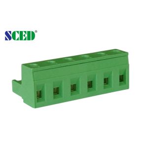  Single Level Pluggable Terminal Blocks , Pitch 7.62mm Brass Female Connector Manufactures