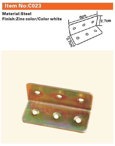 C023 Furniture connecting fittings:Steel Corner Bracket