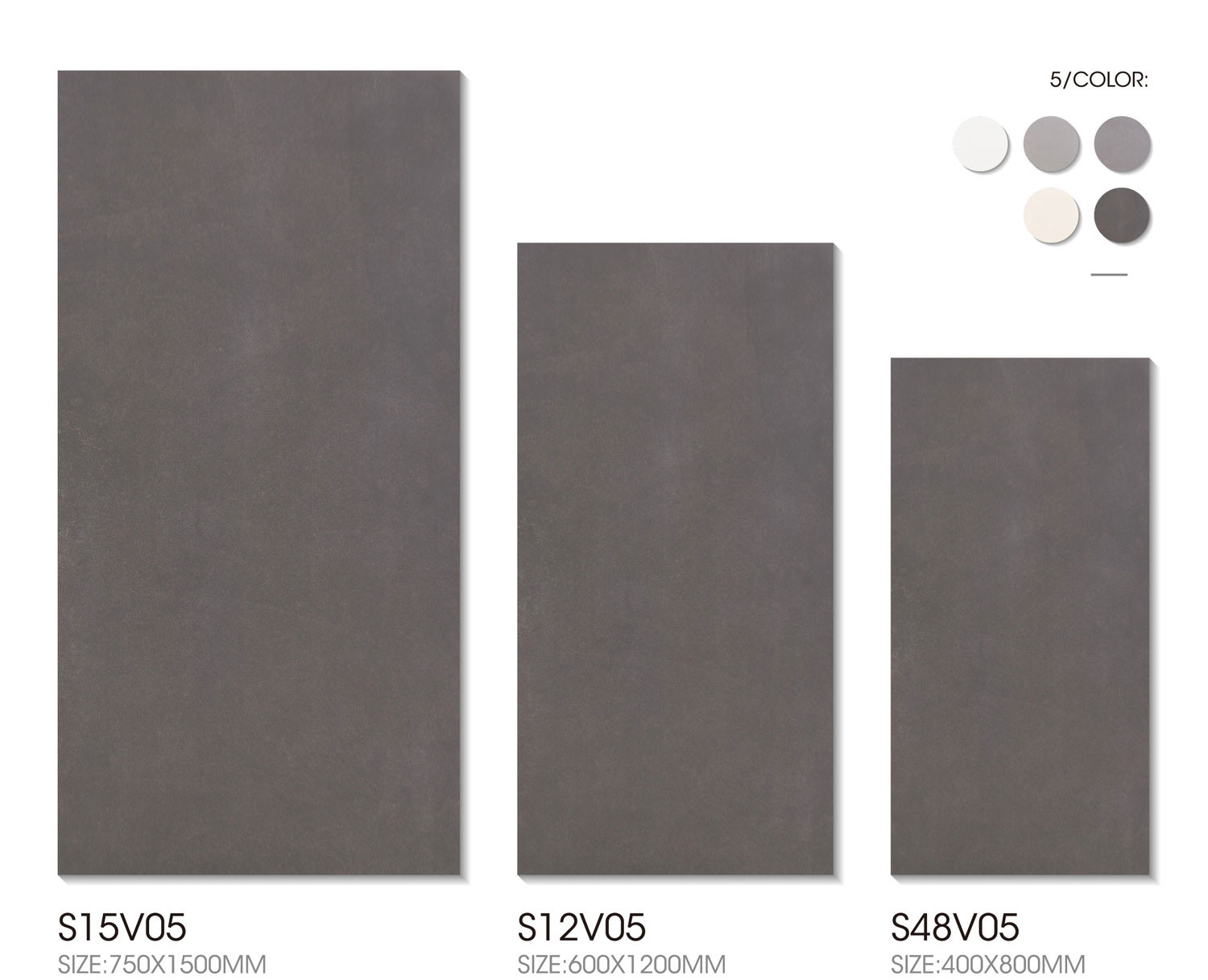 Dark Gray Office Tiles And Matt 120x60cm indoor Wall ISO9001 Soft Glazed Porcelain Tile