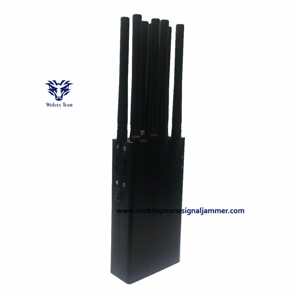 8 bands Handheld WiFi GPS and 3G 4GLTE 4GWimax Phone Signal Jammer