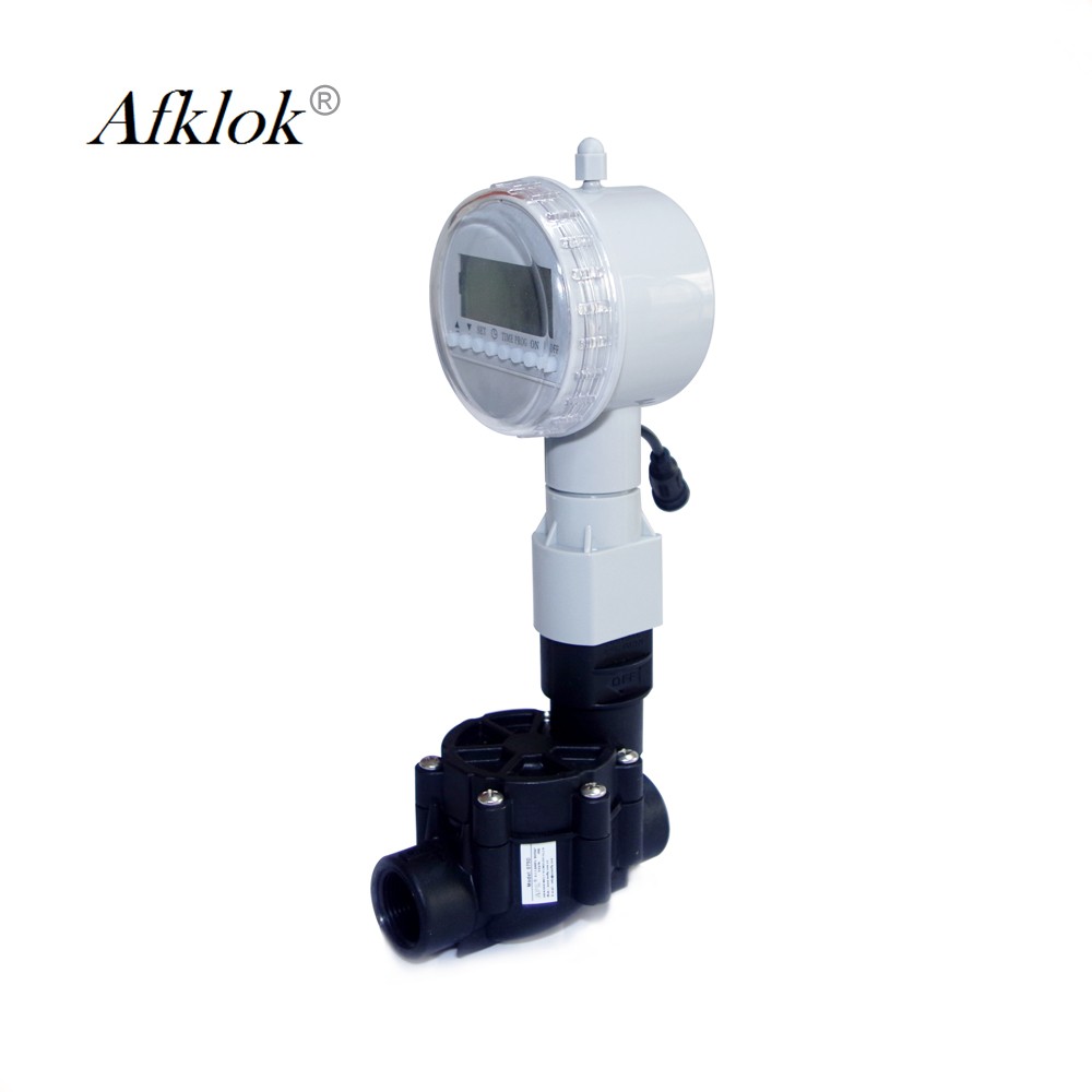 Plastic 3/4 inch Irrigation Water Solenoid Water Valve with Timer