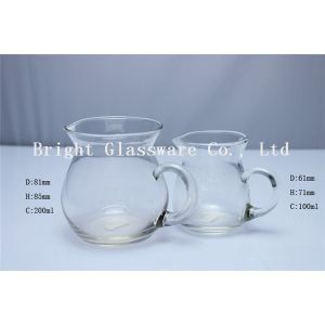 glass teapot with handle/ glass wine decanter for wholesale