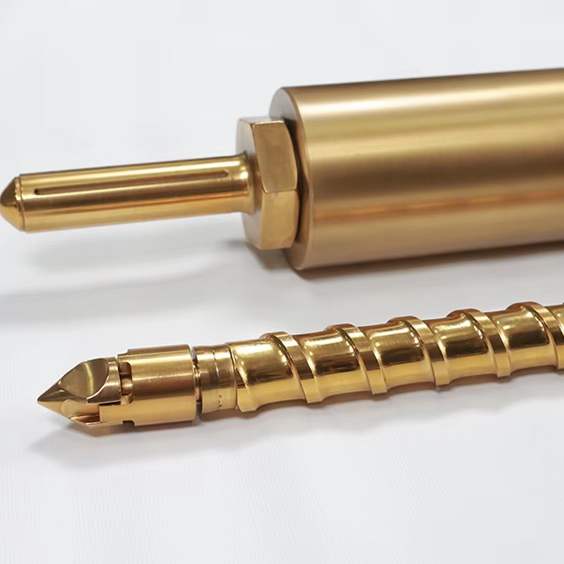 2025 Custom Stainless Steel Alloy Single Twin Extruder Screw Barrel Reciprocating Injection Lead Feed Screw Auger Nitride